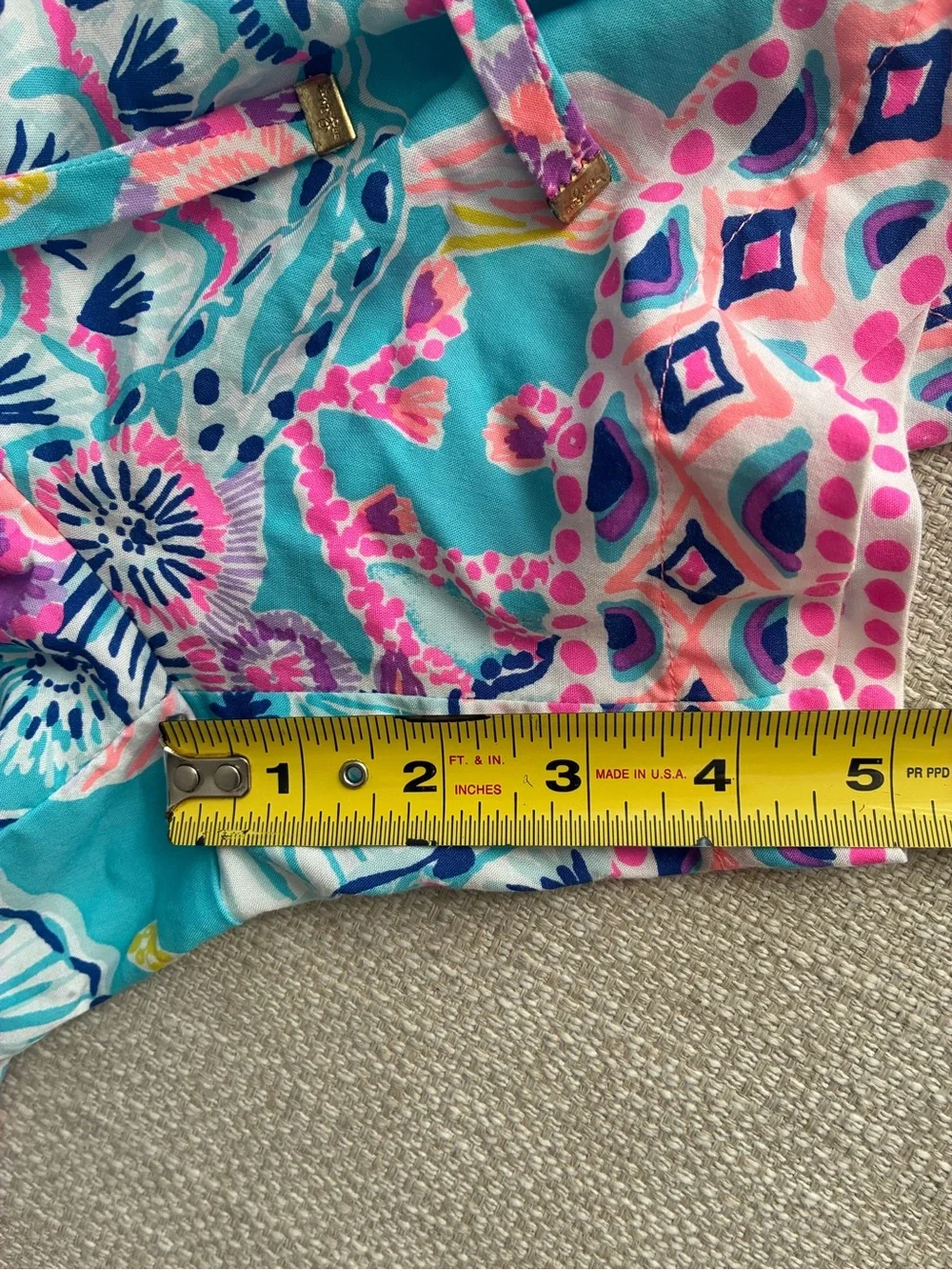 Lilly Pulitzer Shorts Women’s S Katia Tropical Floral Sea Life Resort